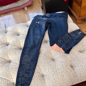 Under Armour Women's Blue and Orange Leggings